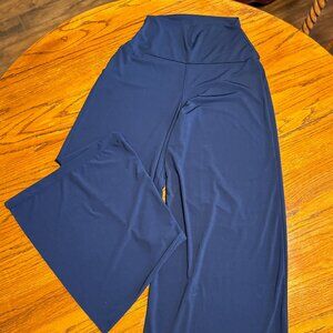 Wide Leg Navy Pants